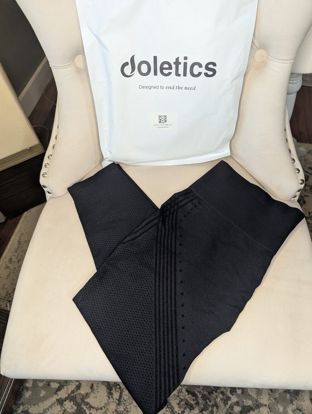Doletics Black Anti-Cellulite Leggings